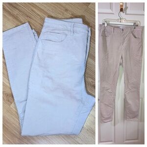Loft Corduroy Cotton Blend Pants Bottoms Jeans Light Tan sz 12 / 31